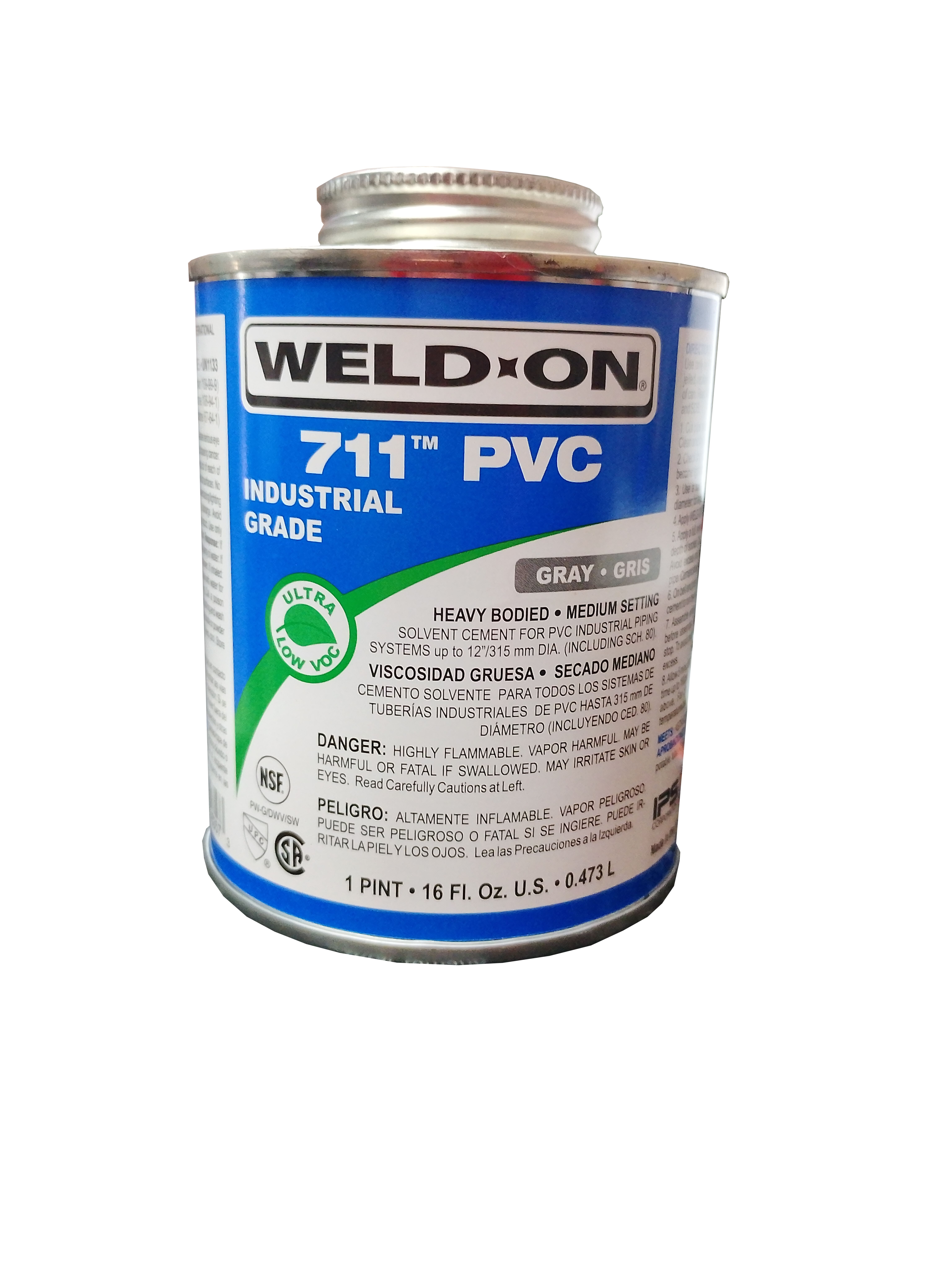 PEGAMENTO WELD-ON DE 473ML COLOR GRIS